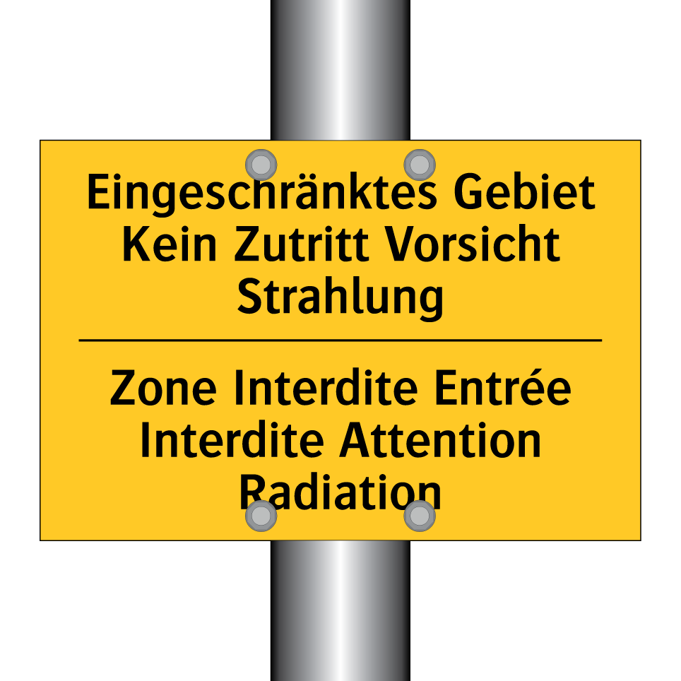 Eingeschränktes Gebiet Kein Zutritt  /.../ - Zone Interdite Entrée Interdite  /.../