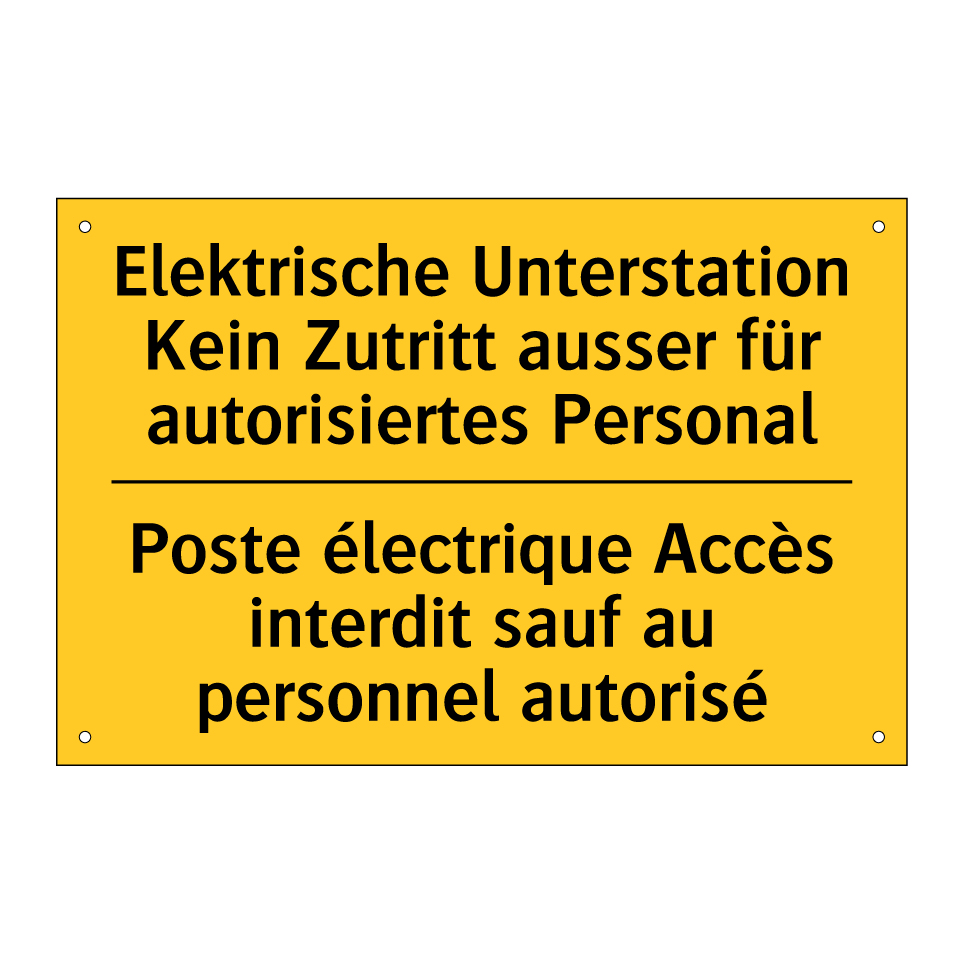 Elektrische Unterstation Kein  /.../ - Poste électrique Accès interdit  /.../
