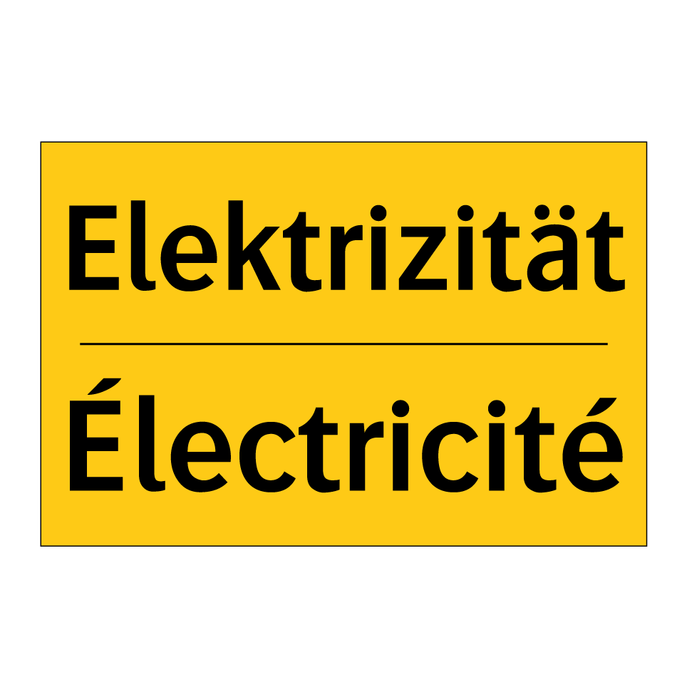 Elektrizität - Électricité