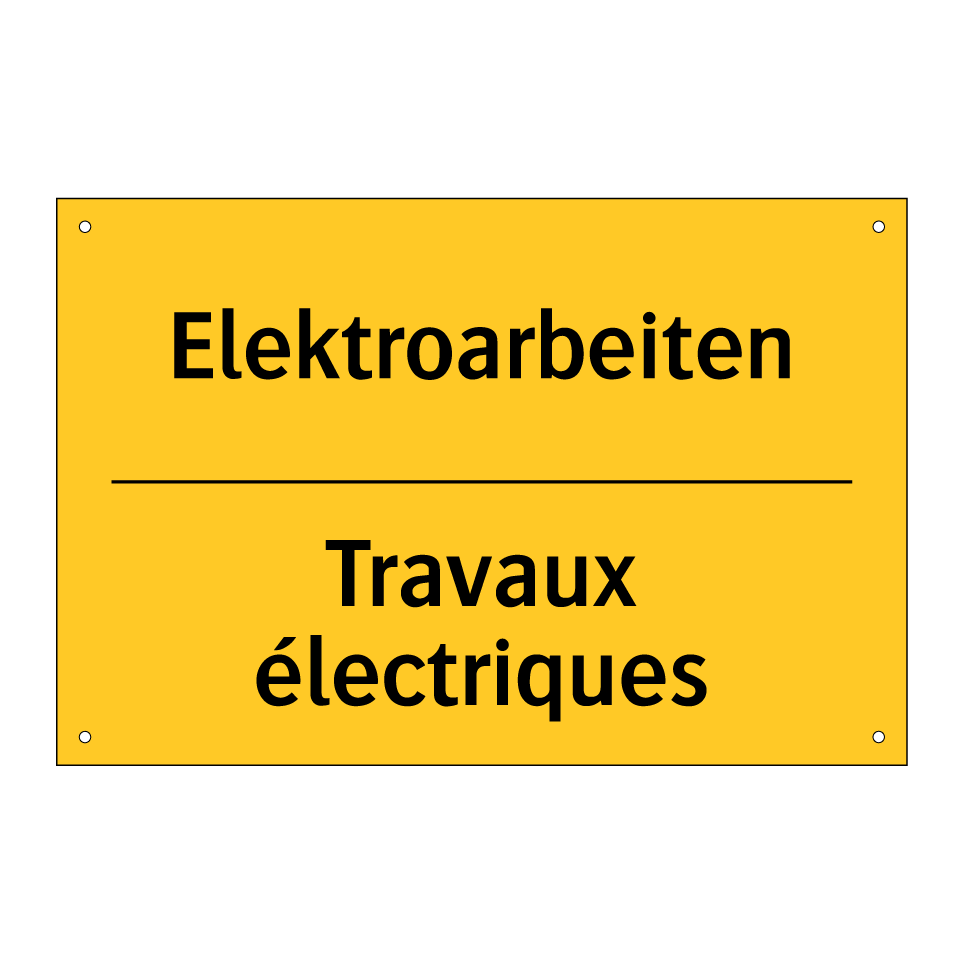 Elektroarbeiten - Travaux électriques