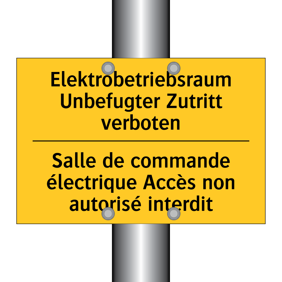 Elektrobetriebsraum Unbefugter  /.../ - Salle de commande électrique Accès  /.../