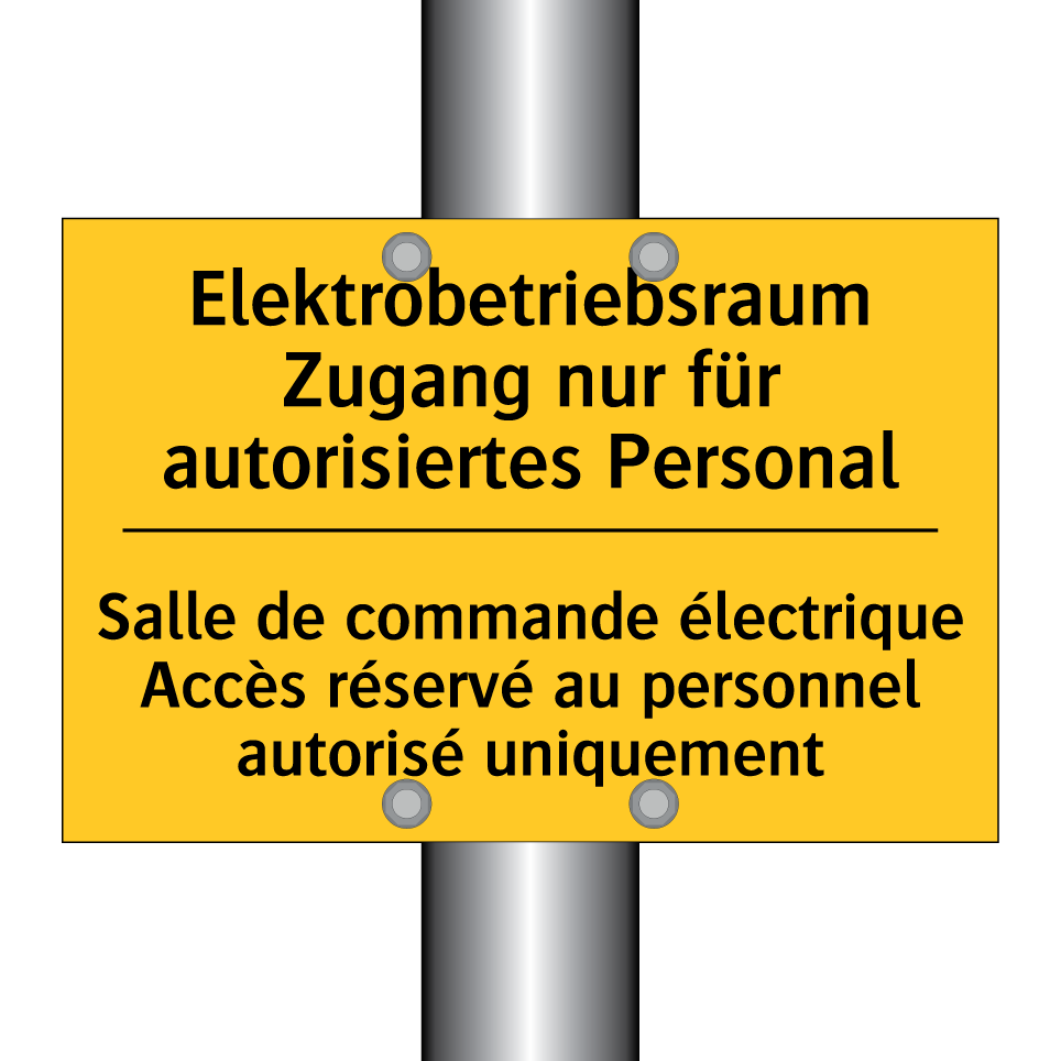 Elektrobetriebsraum Zugang nur  /.../ - Salle de commande électrique Accès  /.../