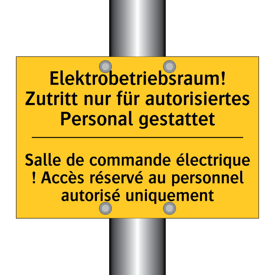 Elektrobetriebsraum! Zutritt nur  /.../ - Salle de commande électrique !  /.../