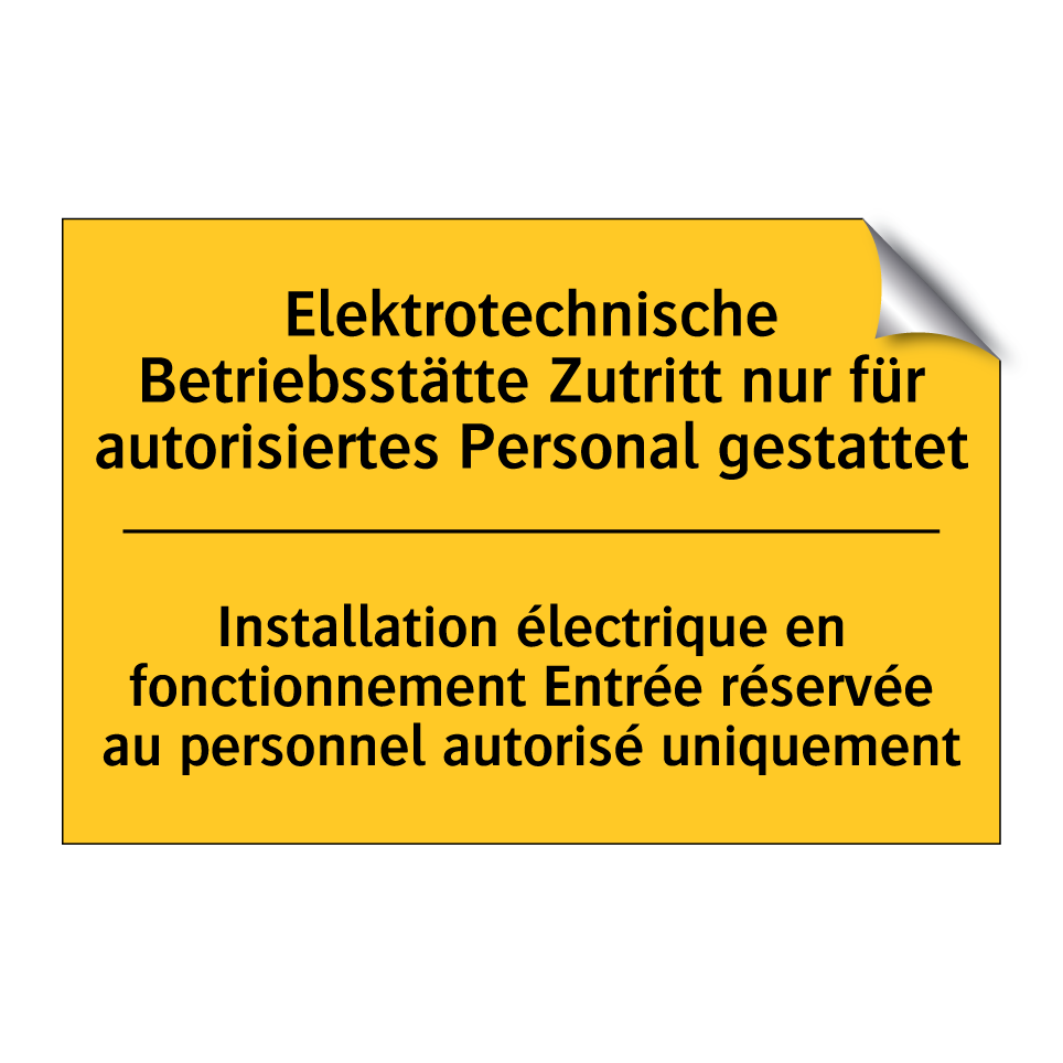 Elektrotechnische Betriebsstätte  /.../ - Installation électrique en fonctionnement  /.../