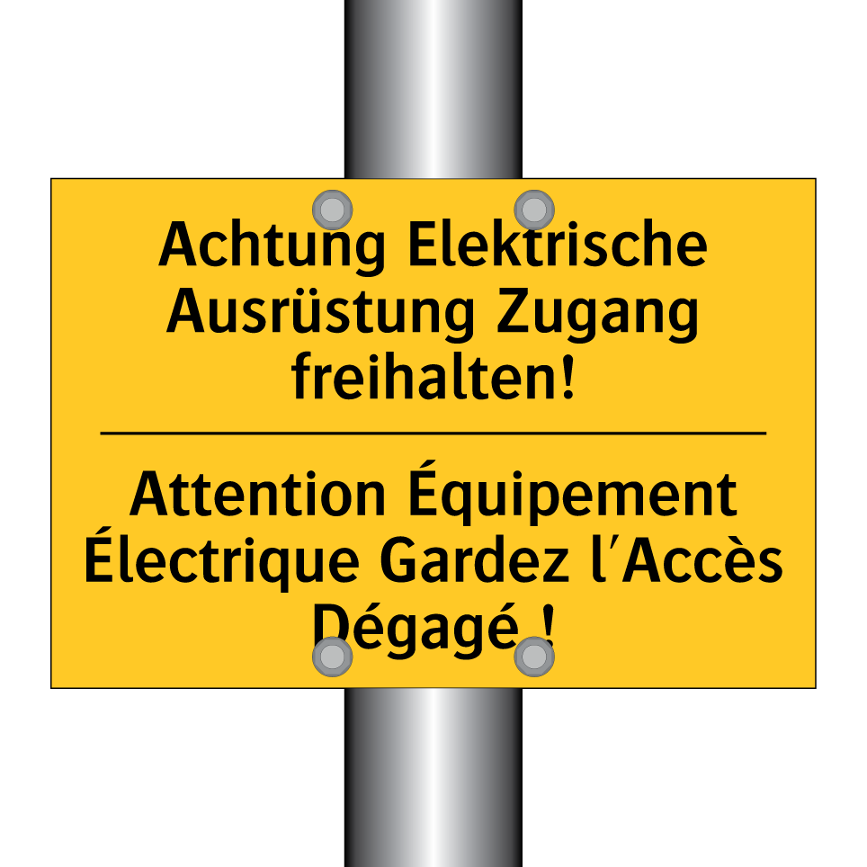 Achtung Elektrische Ausrüstung  /.../ - Attention Équipement Électrique  /.../