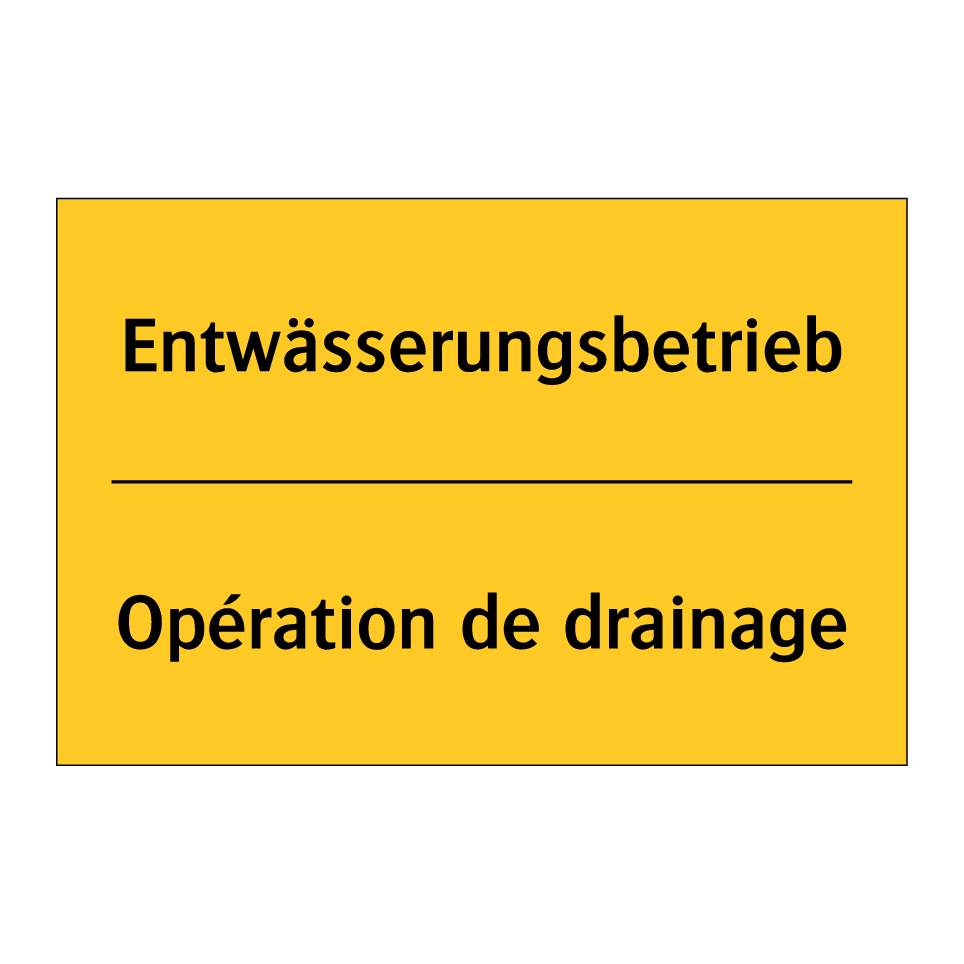 Entwässerungsbetrieb - Opération de drainage