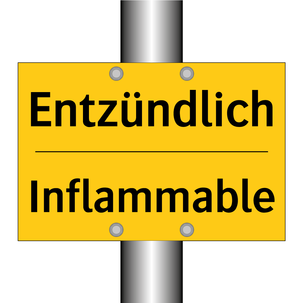 Entzündlich - Inflammable