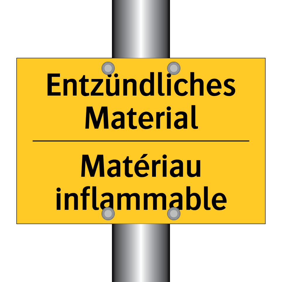 Entzündliches Material - Matériau inflammable
