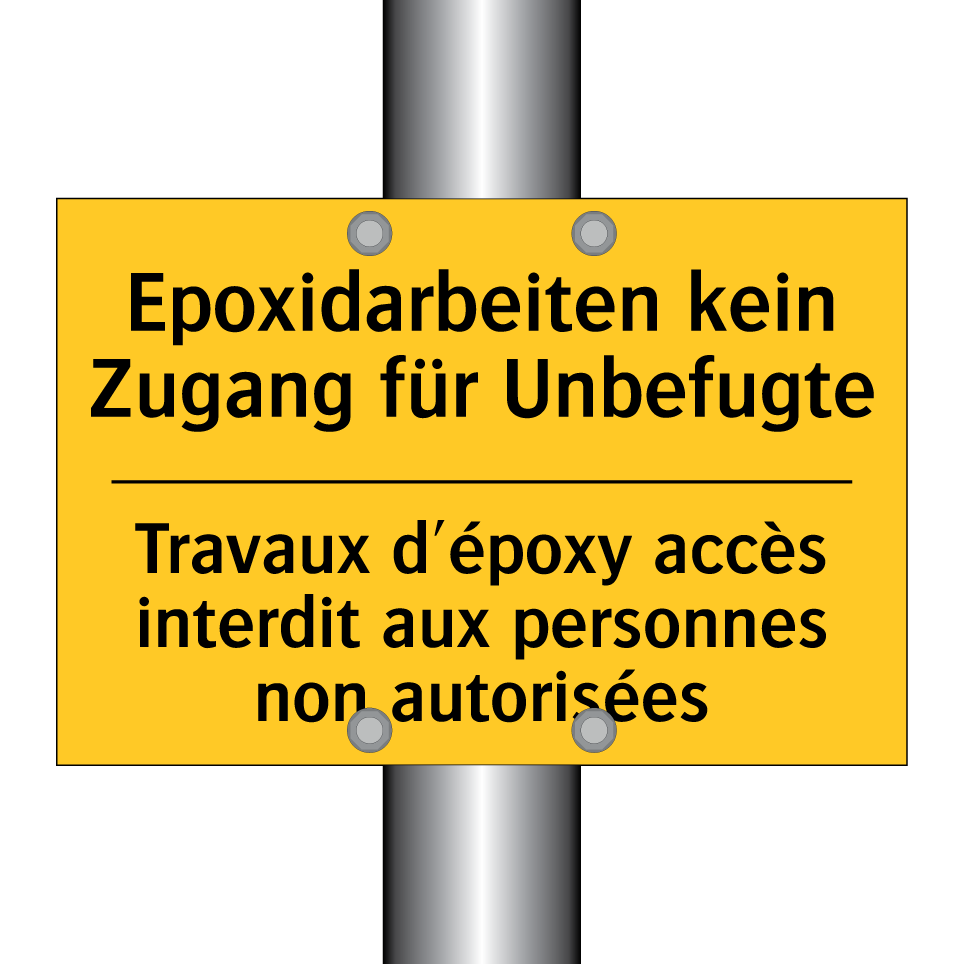 Epoxidarbeiten kein Zugang für  /.../ - Travaux d'époxy accès interdit  /.../
