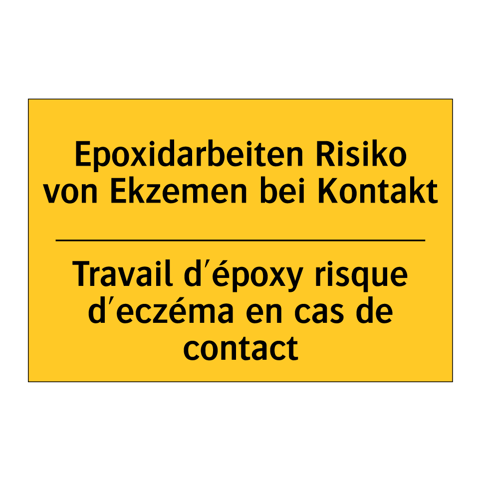 Epoxidarbeiten Risiko von Ekzemen  /.../ - Travail d'époxy risque d'eczéma  /.../