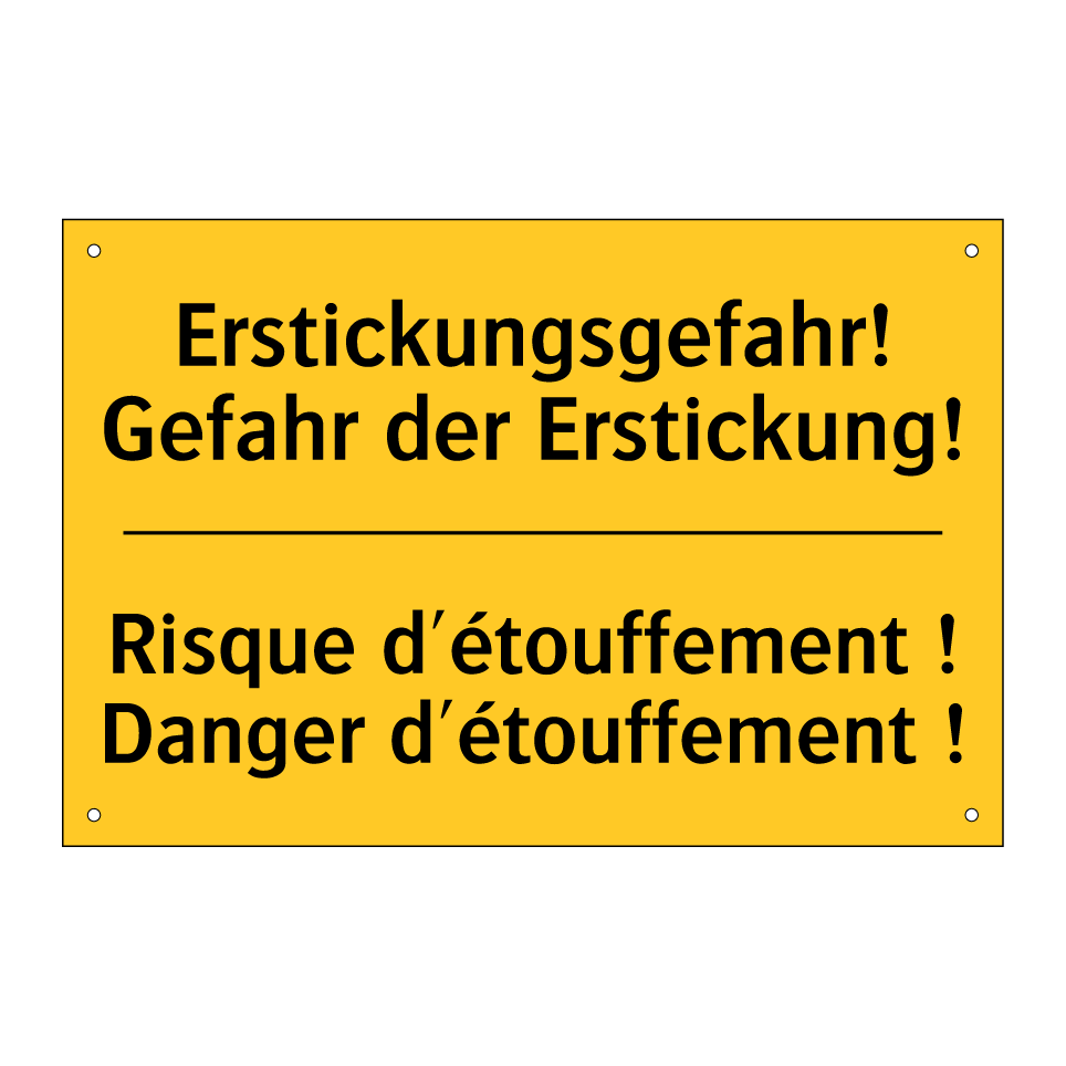 Erstickungsgefahr! Gefahr der  /.../ - Risque d'étouffement ! Danger  /.../