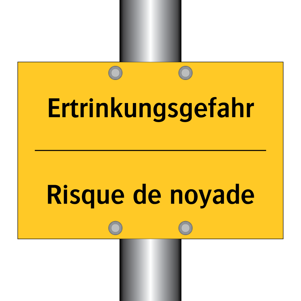 Ertrinkungsgefahr - Risque de noyade
