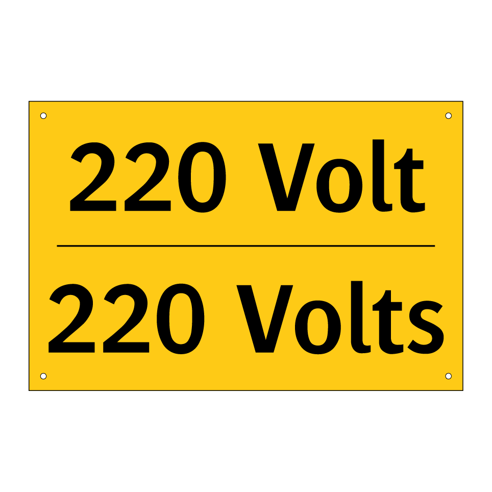 220 Volt - 220 Volts