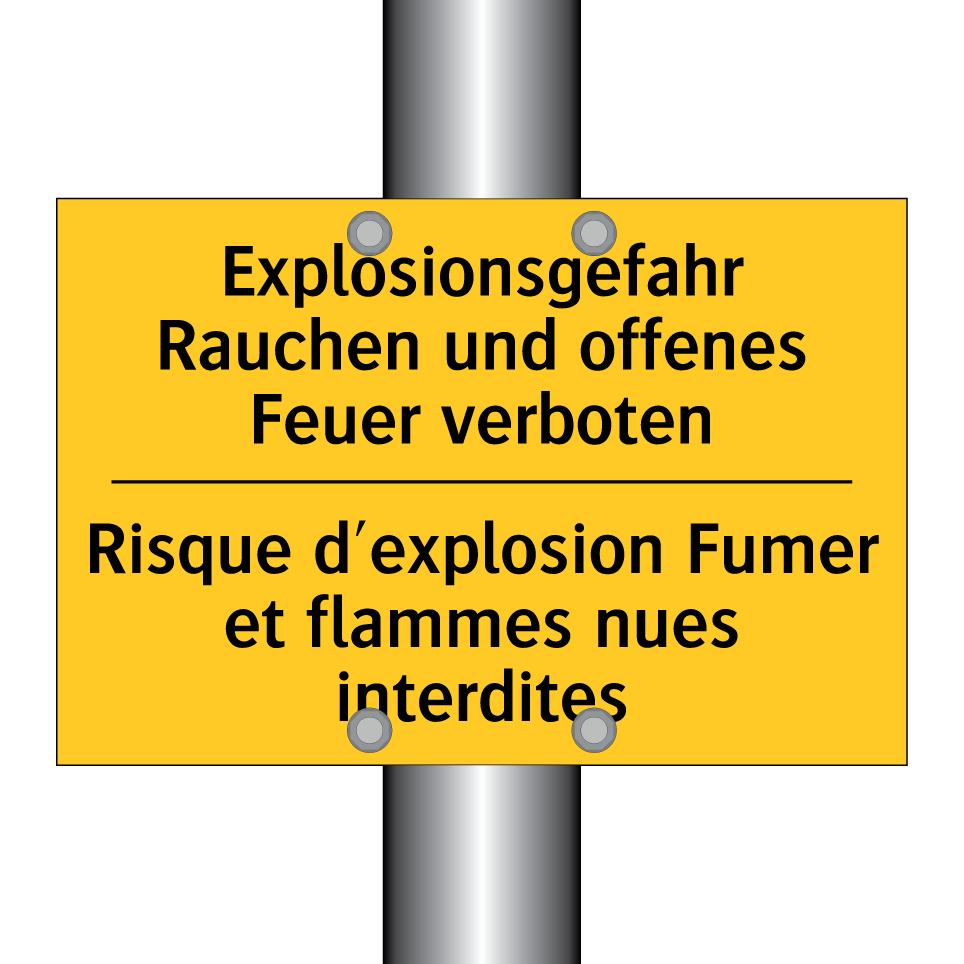Explosionsgefahr Rauchen und offenes  /.../ - Risque d'explosion Fumer et flammes  /.../