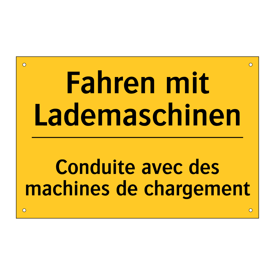 Fahren mit Lademaschinen - Conduite avec des machines de  /.../
