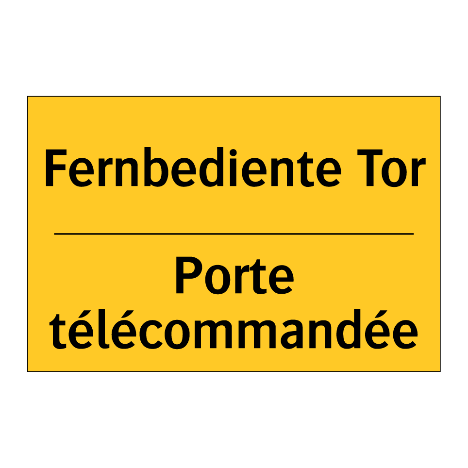 Fernbediente Tor - Porte télécommandée