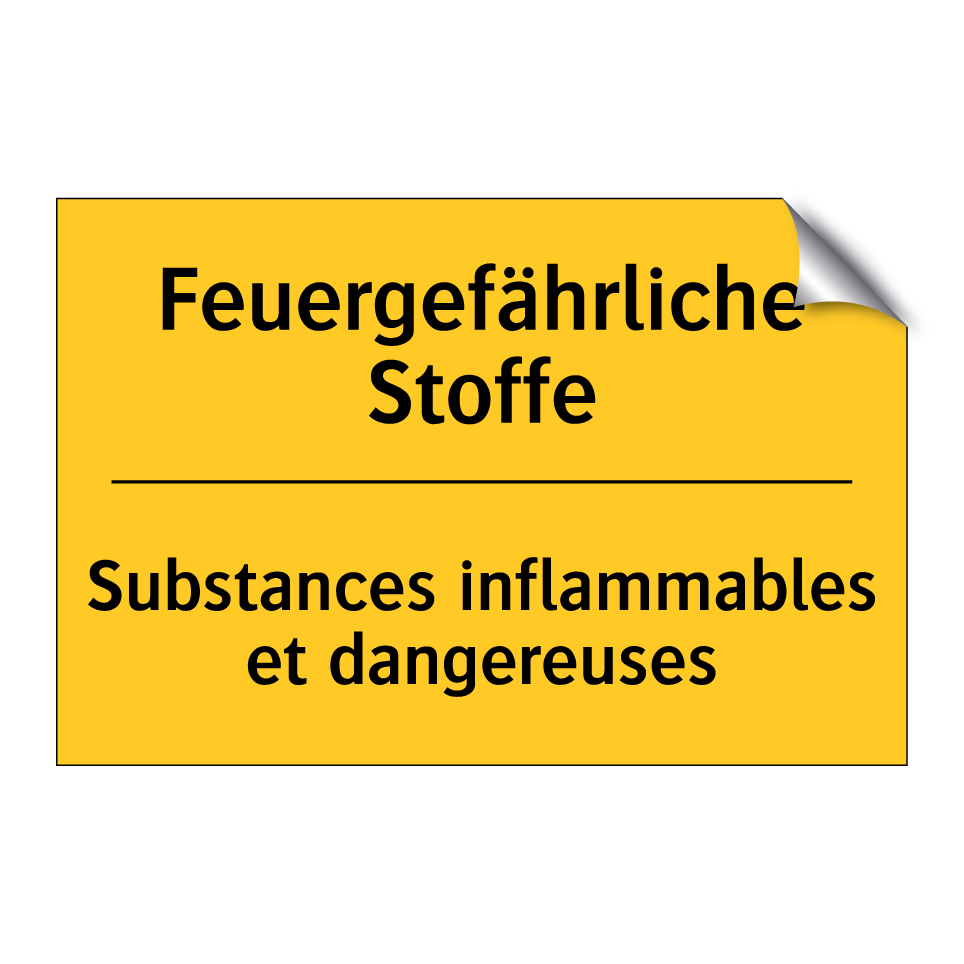 Feuergefährliche Stoffe - Substances inflammables et dangereuses /.../