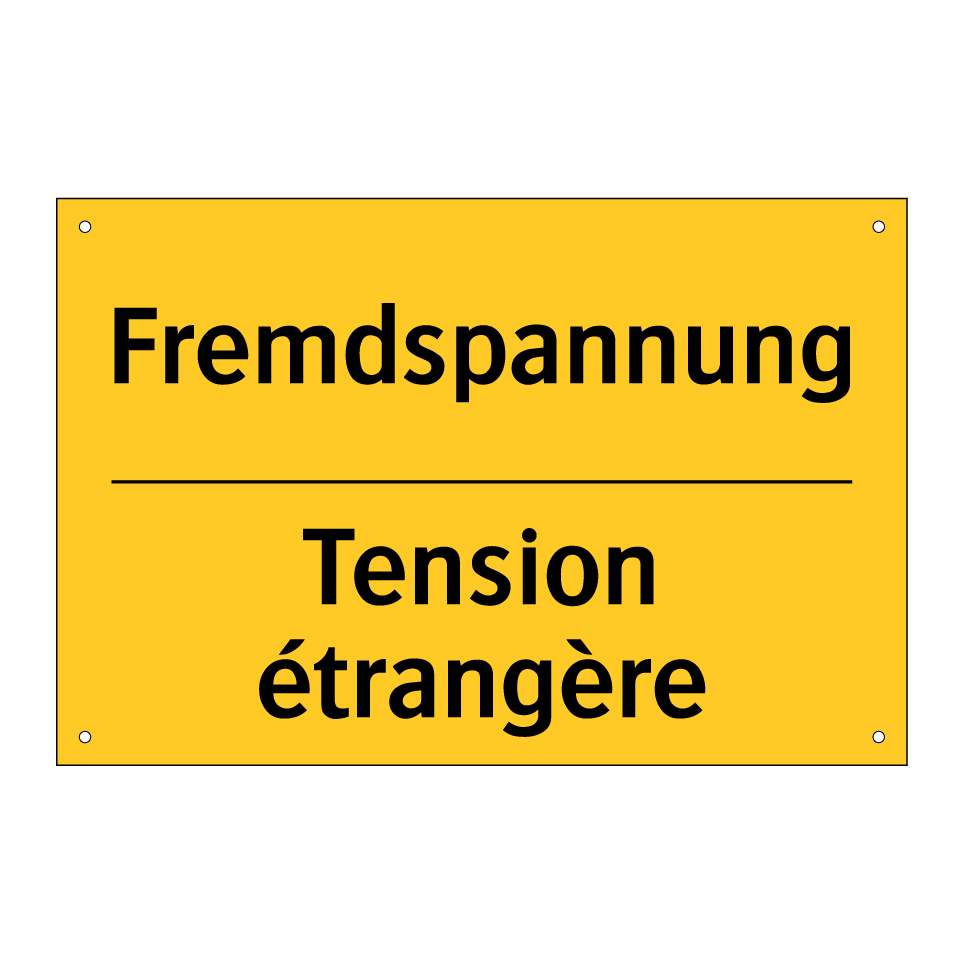Fremdspannung - Tension étrangère