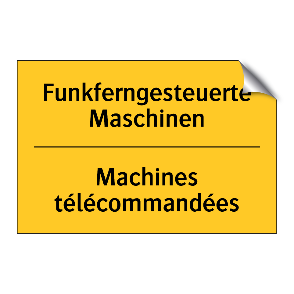 Funkferngesteuerte Maschinen - Machines télécommandées