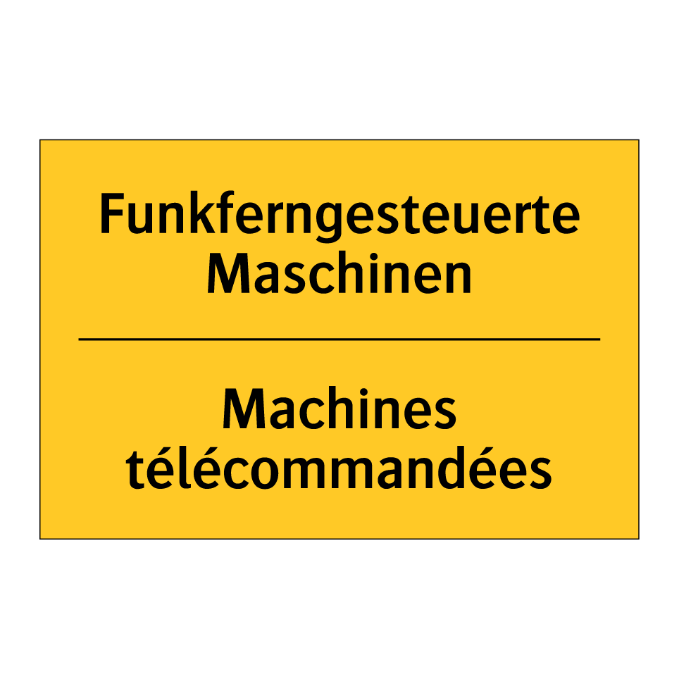 Funkferngesteuerte Maschinen - Machines télécommandées