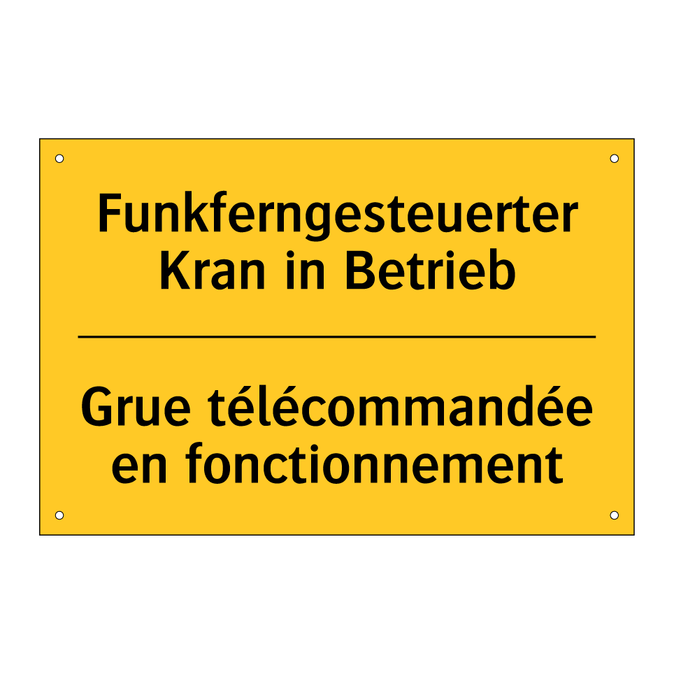 Funkferngesteuerter Kran in Betrieb /.../ - Grue télécommandée en fonctionnement /.../