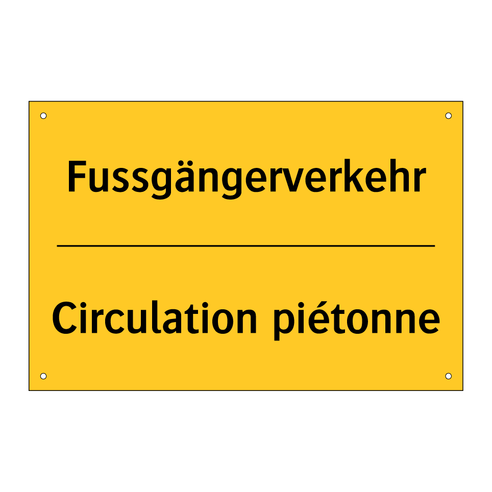 Fussgängerverkehr - Circulation piétonne