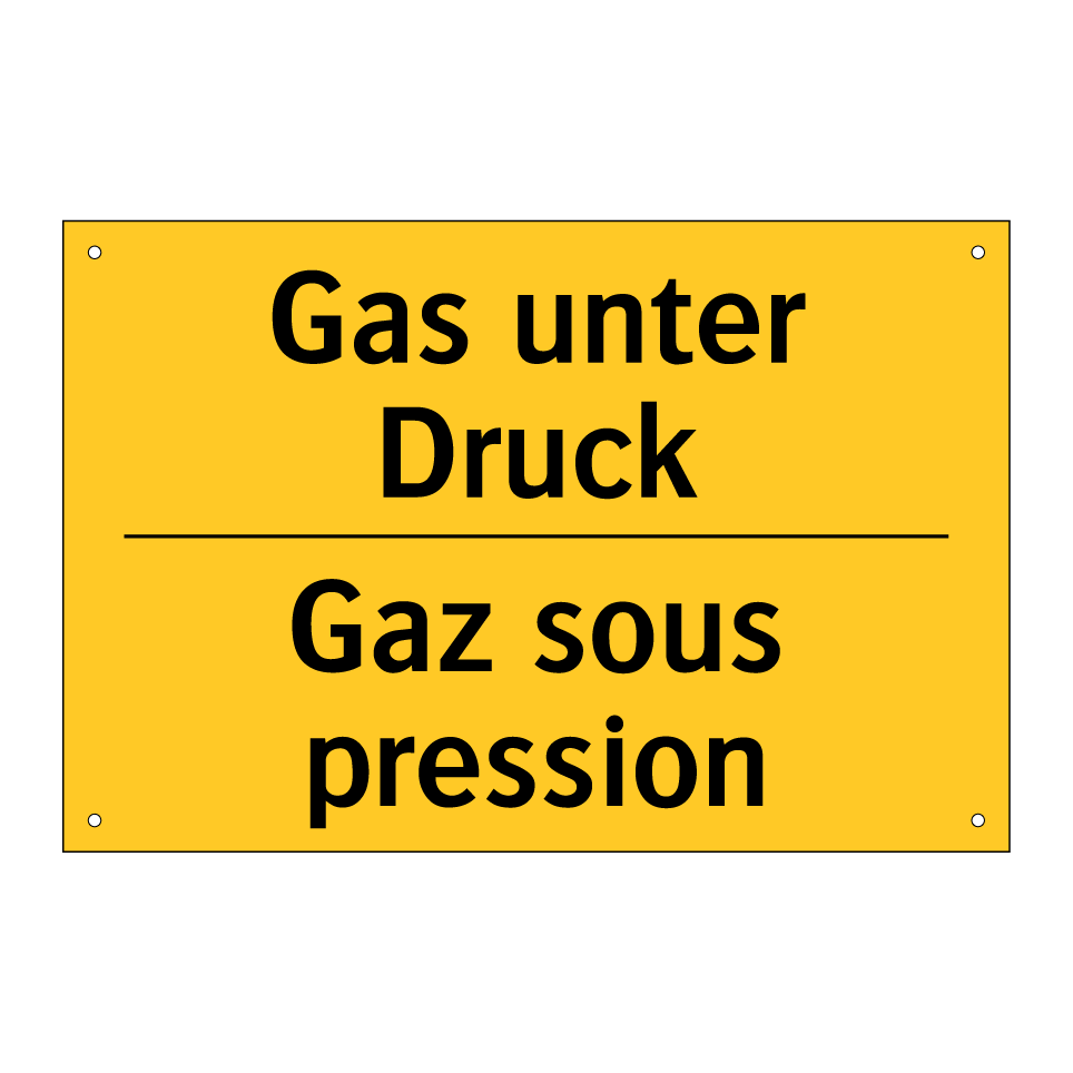 Gas unter Druck - Gaz sous pression