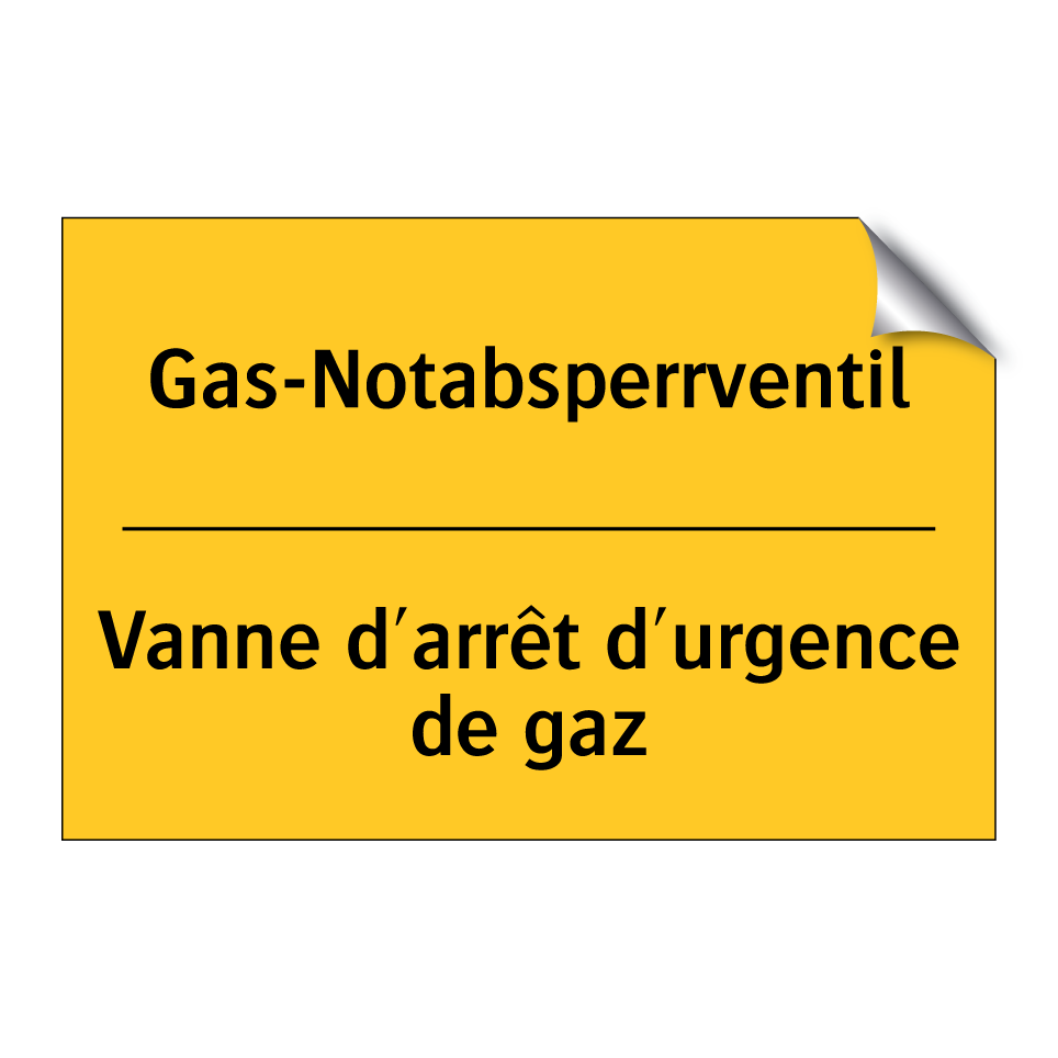 Gas-Notabsperrventil - Vanne d'arrêt d'urgence de gaz