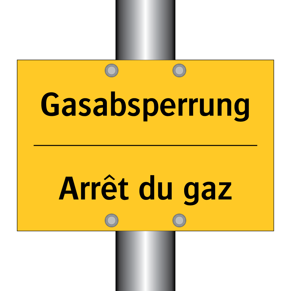Gasabsperrung - Arrêt du gaz