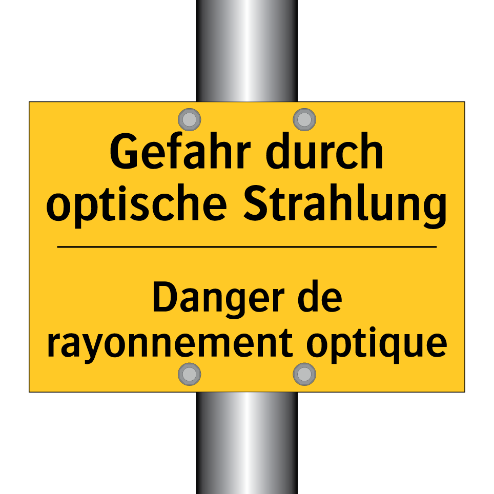 Gefahr durch optische Strahlung /.../ - Danger de rayonnement optique