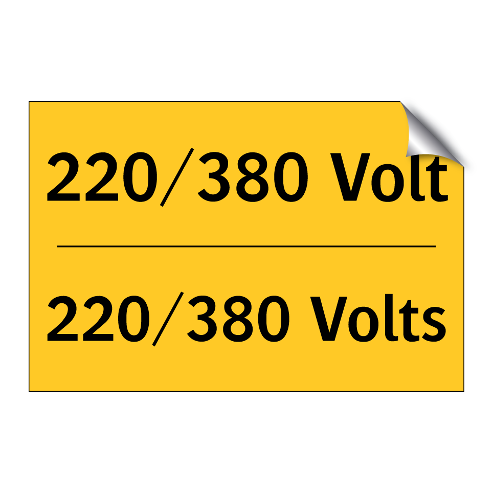 220/380 Volt - 220/380 Volts