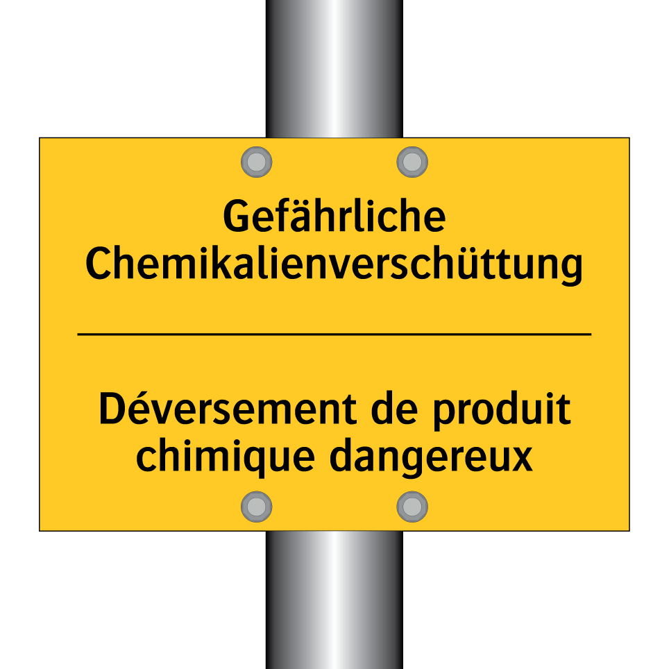 Gefährliche Chemikalienverschüttung /.../ - Déversement de produit chimique  /.../