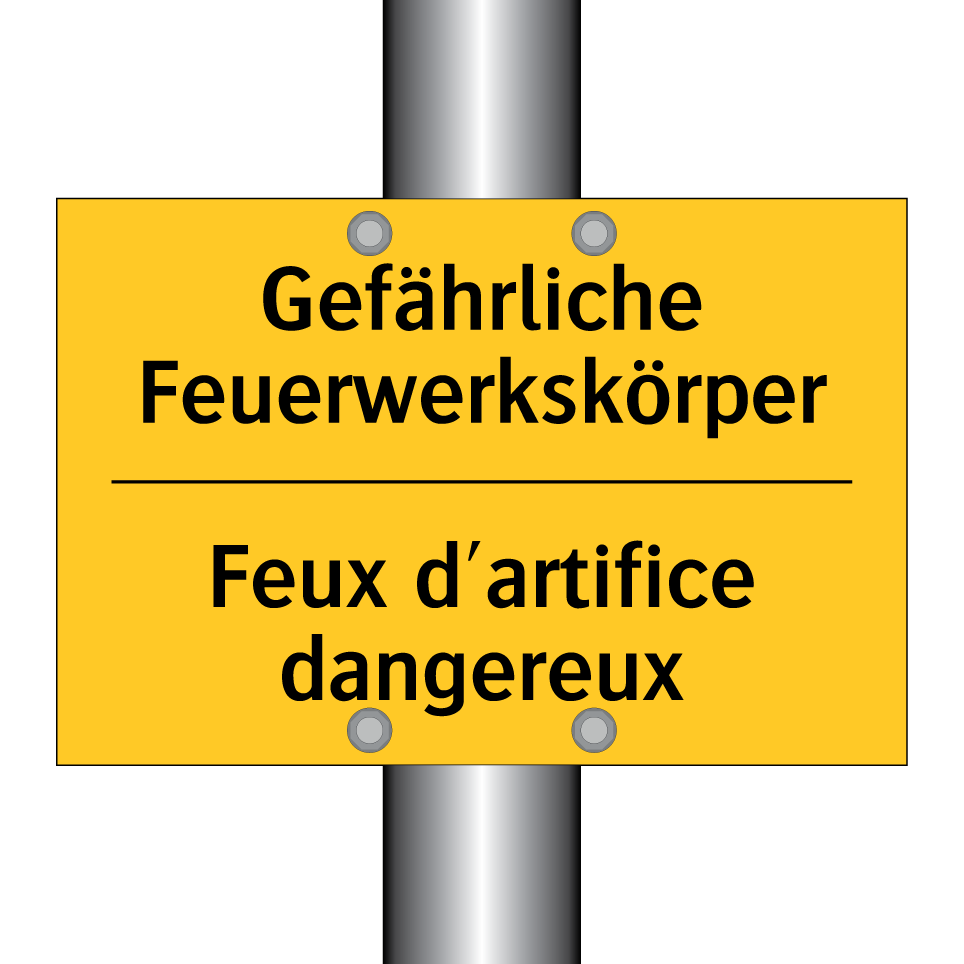 Gefährliche Feuerwerkskörper - Feux d'artifice dangereux