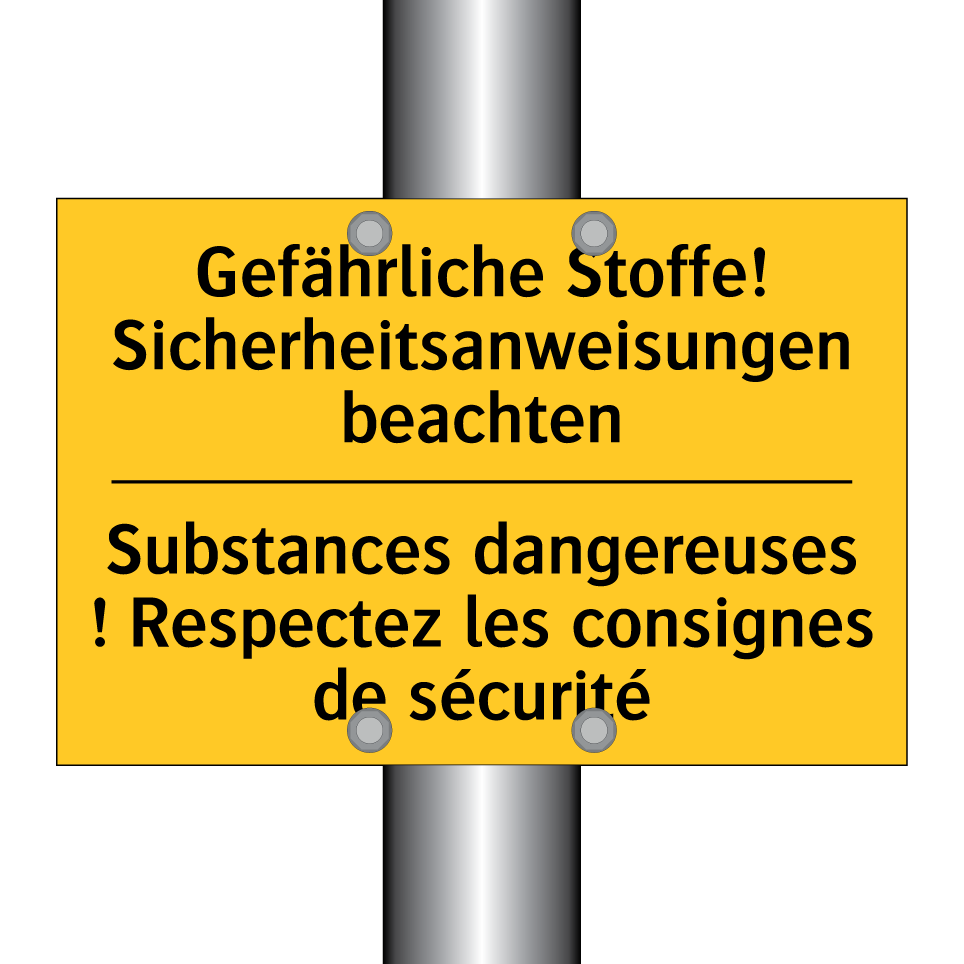 Gefährliche Stoffe! Sicherheitsanweisungen  /.../ - Substances dangereuses ! Respectez  /.../
