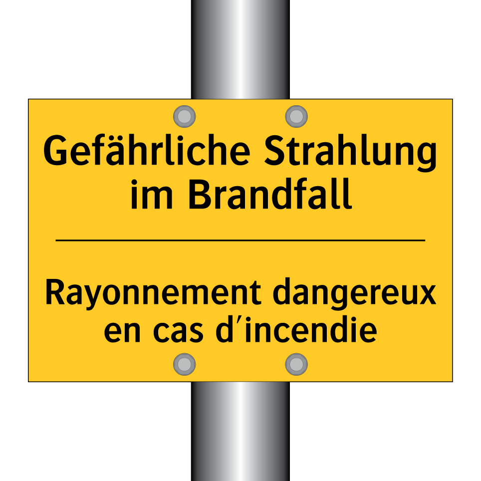 Gefährliche Strahlung im Brandfall /.../ - Rayonnement dangereux en cas d'incendie /.../