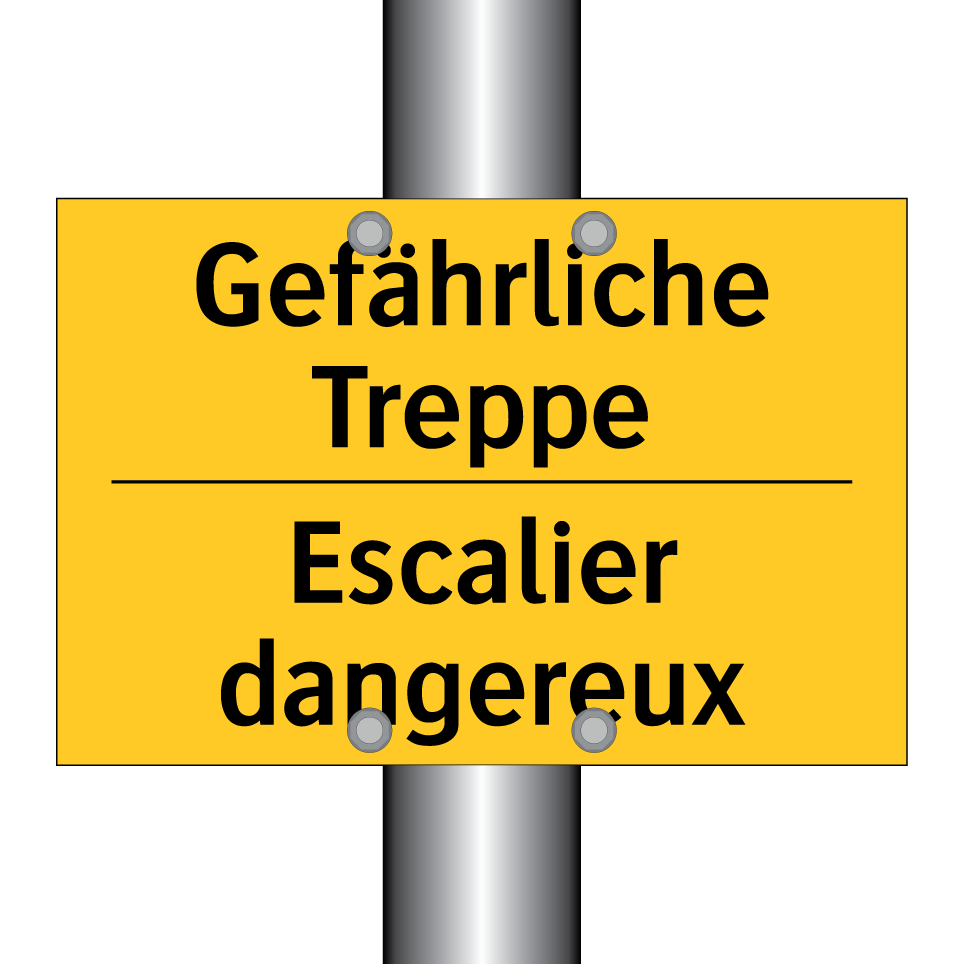 Gefährliche Treppe - Escalier dangereux