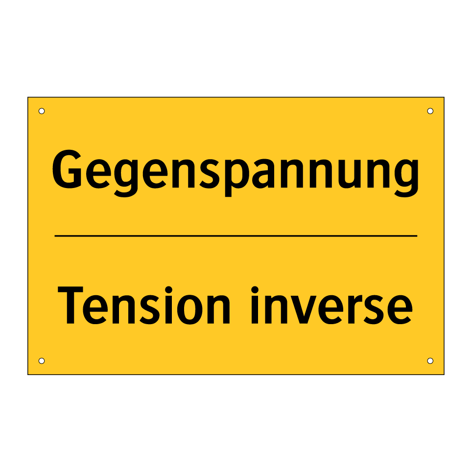 Gegenspannung - Tension inverse