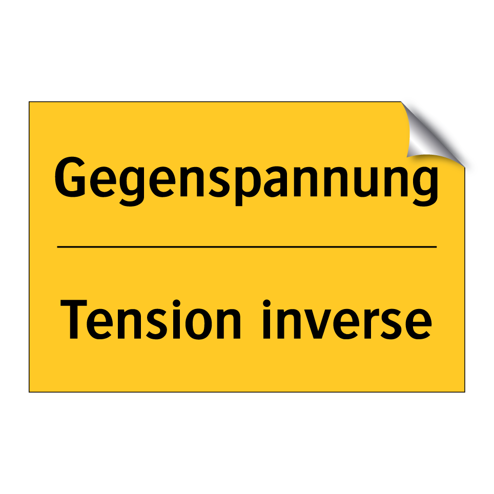 Gegenspannung - Tension inverse