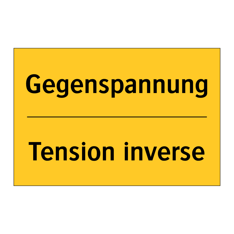Gegenspannung - Tension inverse