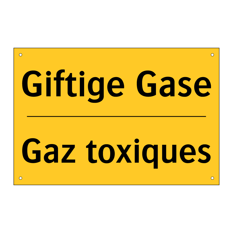 Giftige Gase - Gaz toxiques