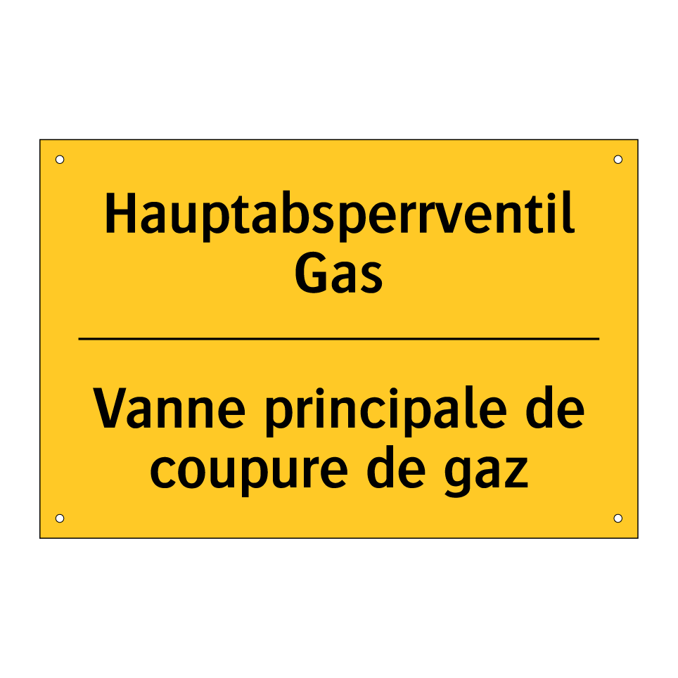 Hauptabsperrventil Gas - Vanne principale de coupure de  /.../