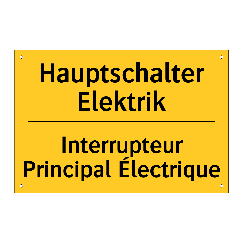Hauptschalter Elektrik - Interrupteur Principal Électrique /.../