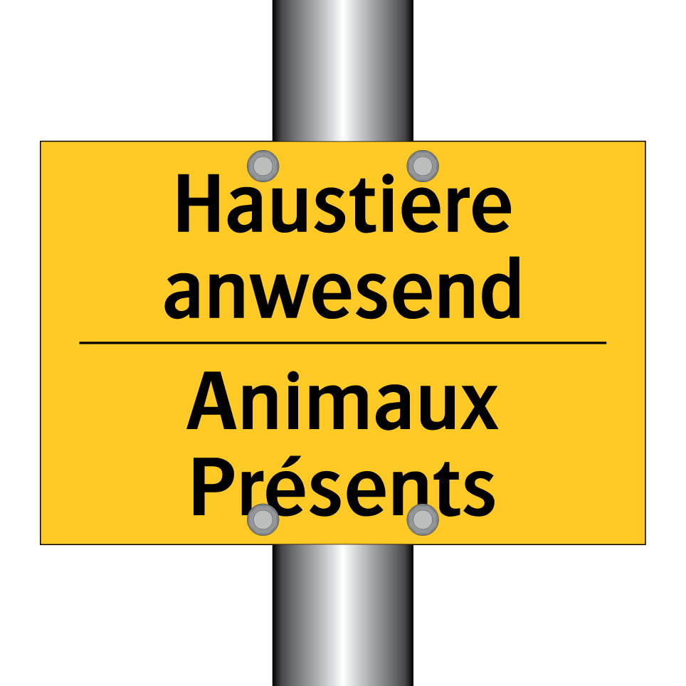 Haustiere anwesend - Animaux Présents