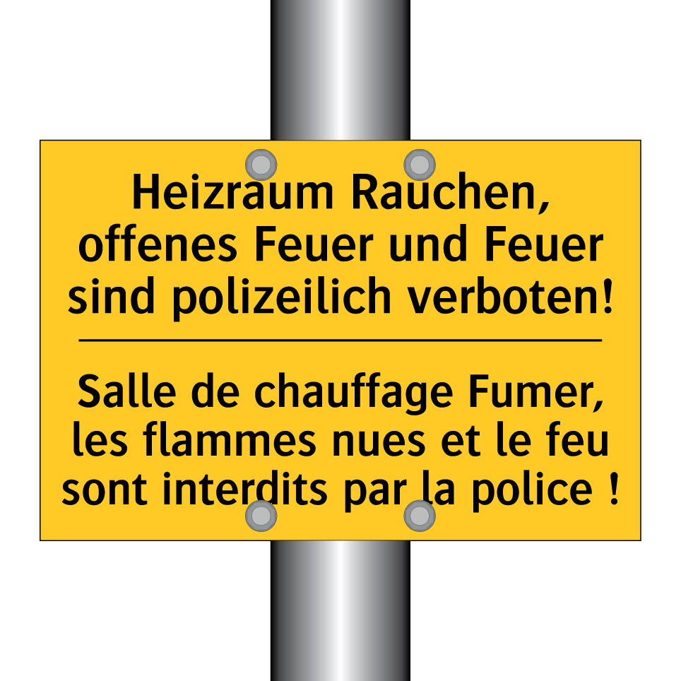 Heizraum Rauchen, offenes Feuer  /.../ - Salle de chauffage Fumer, les  /.../