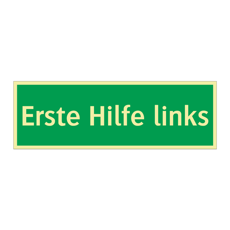Erste Hilfe links