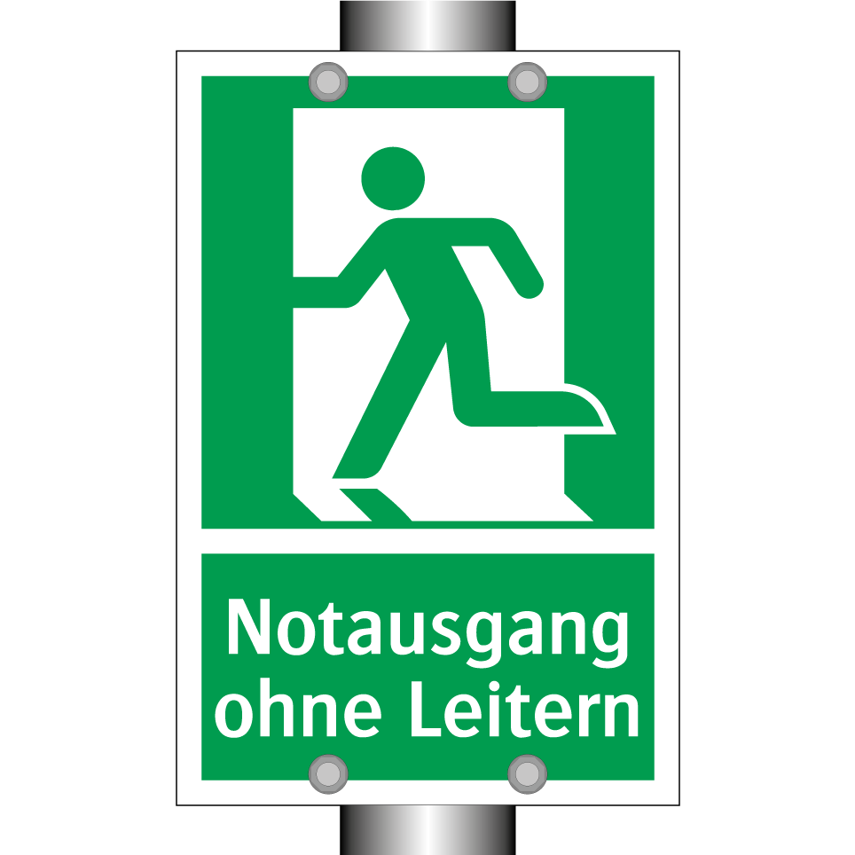 Notausgang ohne Leitern