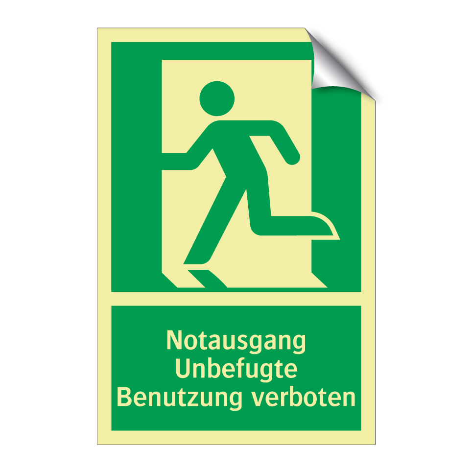 Notausgang Unbefugte Benutzung verboten
