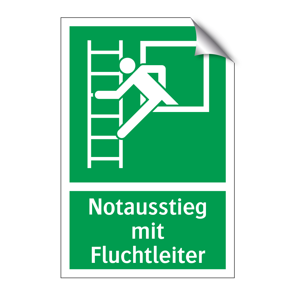 Notausstieg mit Fluchtleiter