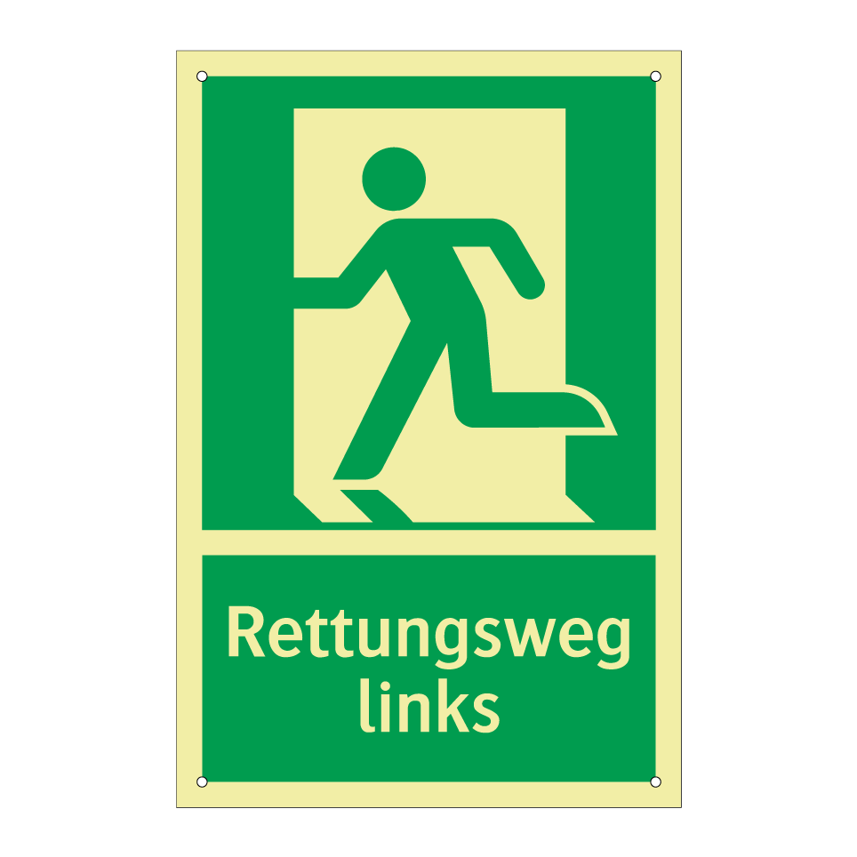 Rettungsweg links