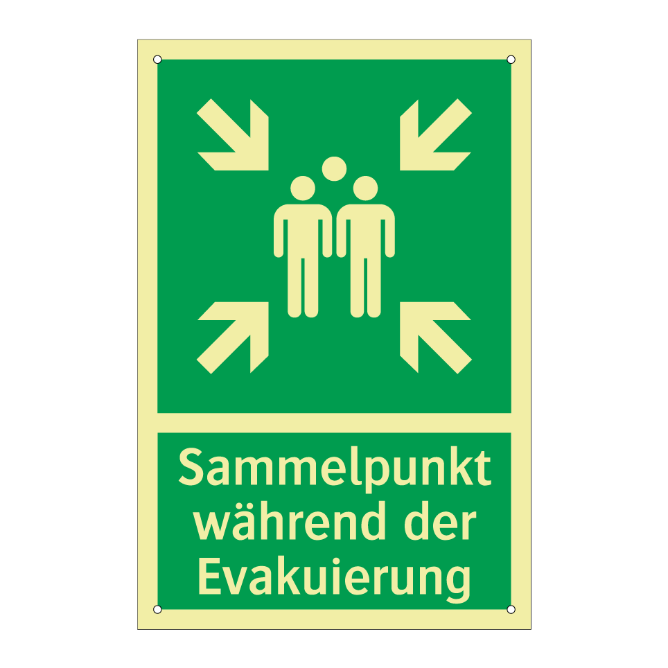 Sammelpunkt während der Evakuierung